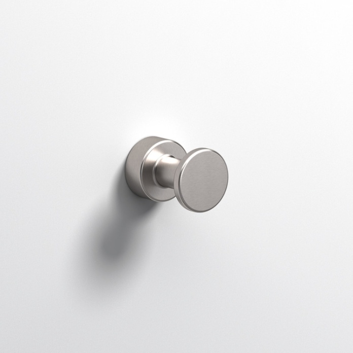 Close up product image of the Origins Living Tecno Project Brushed Nickel Hook